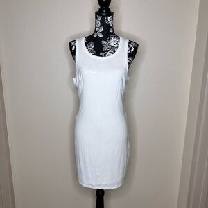 NWT Naked Zebra Off White Mini Dress Size L